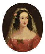 Irish School (19th century)Pair of marriage portraits