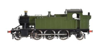 A gauge 1 Bachmann by Finescalebrass model of a 2-6-2 Prairie side tank locomotive