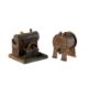 Two horizontal marine boilers with wooden lagging - Image 3 of 3