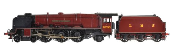 A scratch-built gauge 1 model of a 4-6-2 tender locomotive No 6233 ‘Duchess of Sutherland’