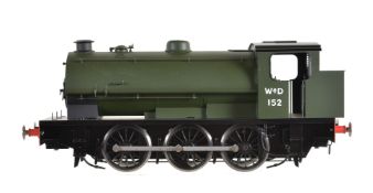 A gauge 1 Sancheng model of a War Department 0-6-0 saddle locomotive