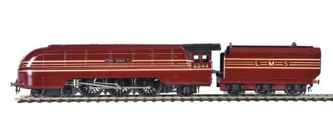 A gauge 1 model of a 4-6-2 tender locomotive No 6244 ‘King George VI’