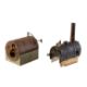 Two horizontal marine boilers with wooden lagging - Image 2 of 3
