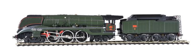 An Aster for Fulgurex gauge 1 French streamline 4-6-4 tender locomotive SNCF 232 U-1