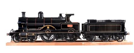 A 9½ inch gauge model of the LNWR Precursor Class 4-4-0 locomotive and tender No 1941 'Alfred the Gr