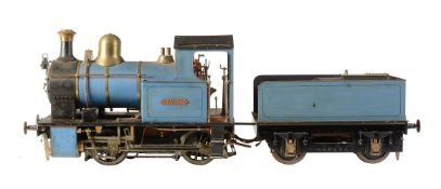 A model of a 5 inch gauge 0-4-0 tender locomotive ‘Rhiannon’