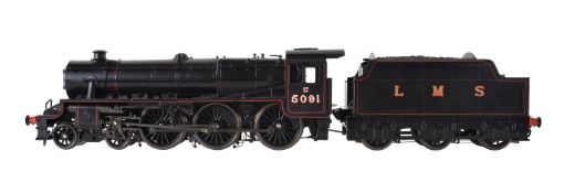 A gauge 1'Accucraft Trains' by BMMC model of a Class 5MT ‘Stanier Black 5 tender locomotive No 5091