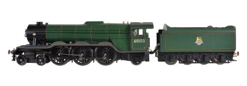 A gauge 1 ‘Accucraft Trains’ by BMMC model of a British Railways 4-6-2 tender locomotive No 60103 Fl