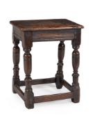 A Commonwealth oak joint stool