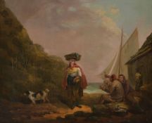 George Morland (British 1763-1804) The Fisherman's Toast Oil on canvas 46 x 56cm (18 x 22 in.)
