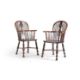 A harlequin set of eight Windsor armchairs, various dates 19th century, comprising a pair of - Image 1 of 3