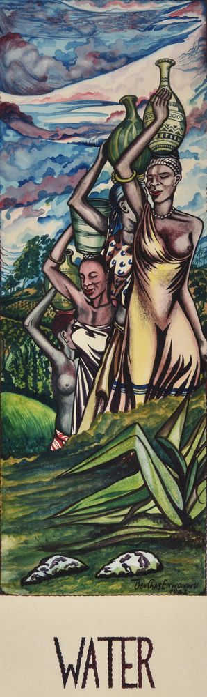 Ben Enwonwu (Nigerian 1921-1994), Water