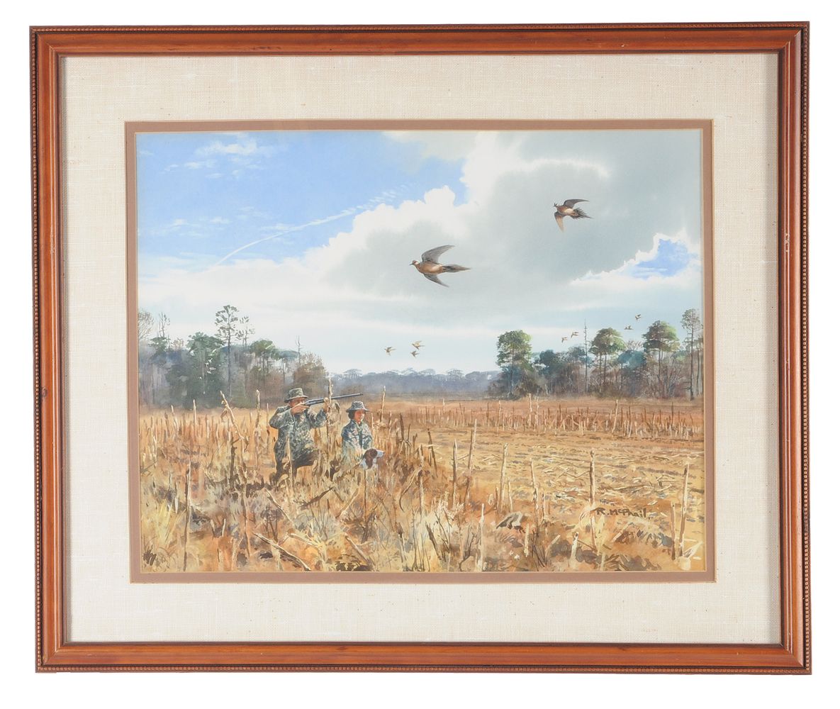 Rodger McPhail (British b. 1953), A pair of shooting scenes - Image 4 of 5
