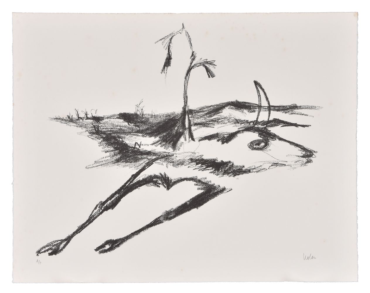 Sidney Nolan (Australian 1917-1992), Rinder Subject II - Image 2 of 2