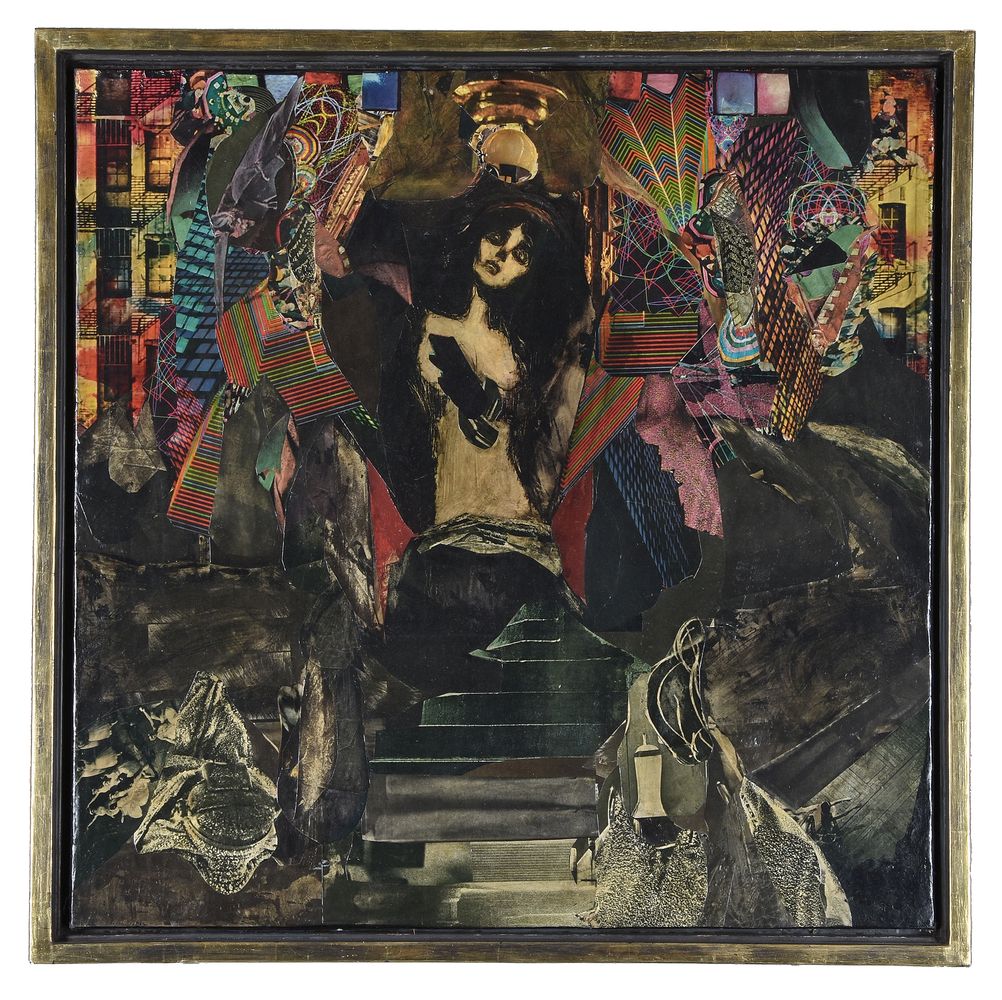 † Jeet Chhabda (Indian 20th century), Woman and stairs - Image 2 of 3