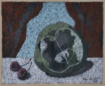 John Armstrong (British 1893-1973), Still life with cherries