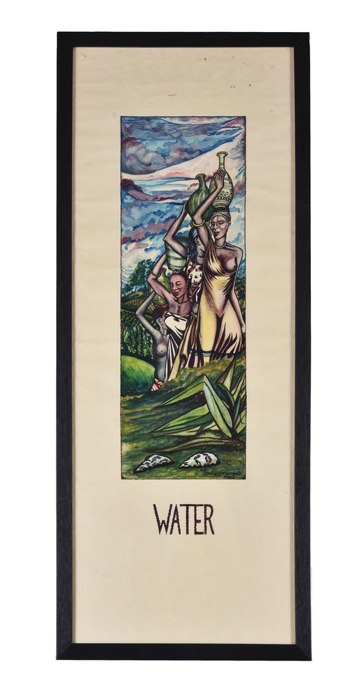 Ben Enwonwu (Nigerian 1921-1994), Water - Image 3 of 4