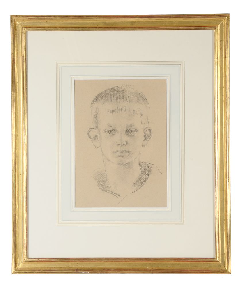 Henry Lamb (British 1883-1960), A head study of young boy, possibly the artist's son Valentine Lamb - Image 2 of 3