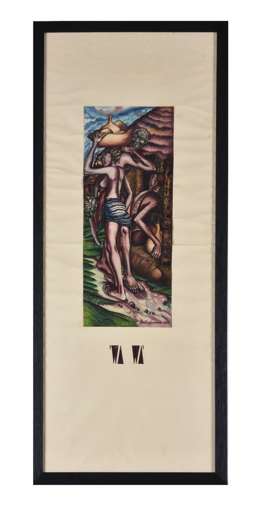 Ben Enwonwu (Nigerian 1921-1994), Water - Image 4 of 4