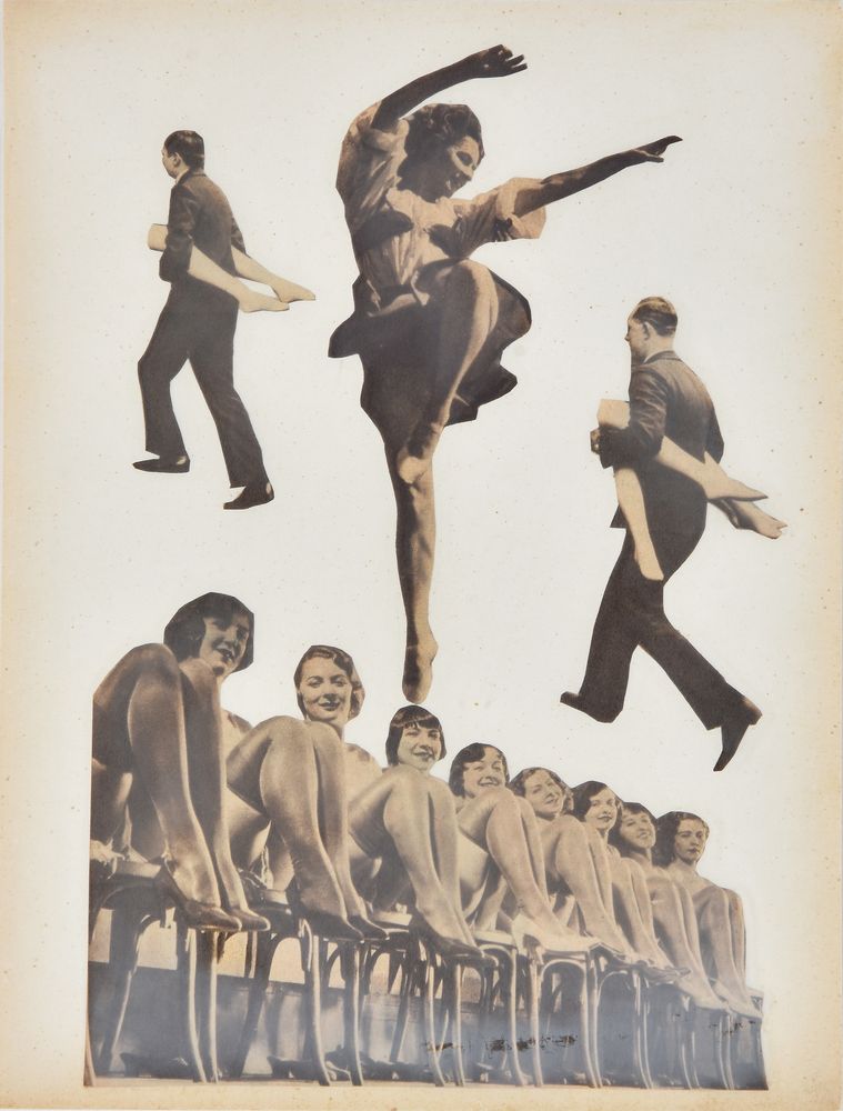 Madame Elemerne De Marzovsky (Hungarian 20th century), Leaping Ice Skater and Horse; Chorus Girls; G