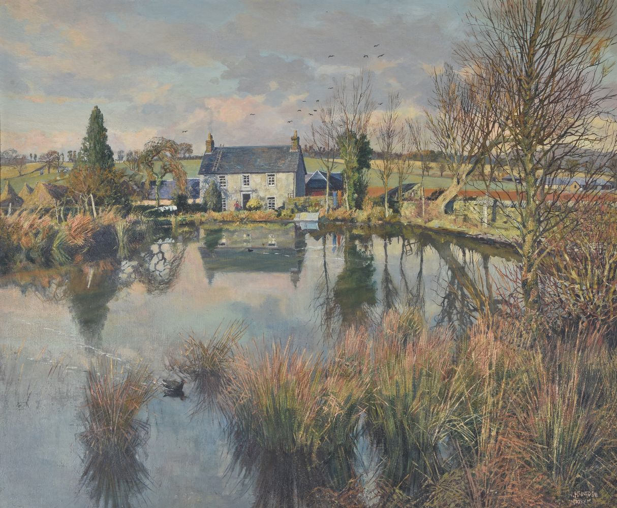 James McIntosh Patrick (Scottish 1907 - 1998), December Sunshine, Mill Hill, Angus
