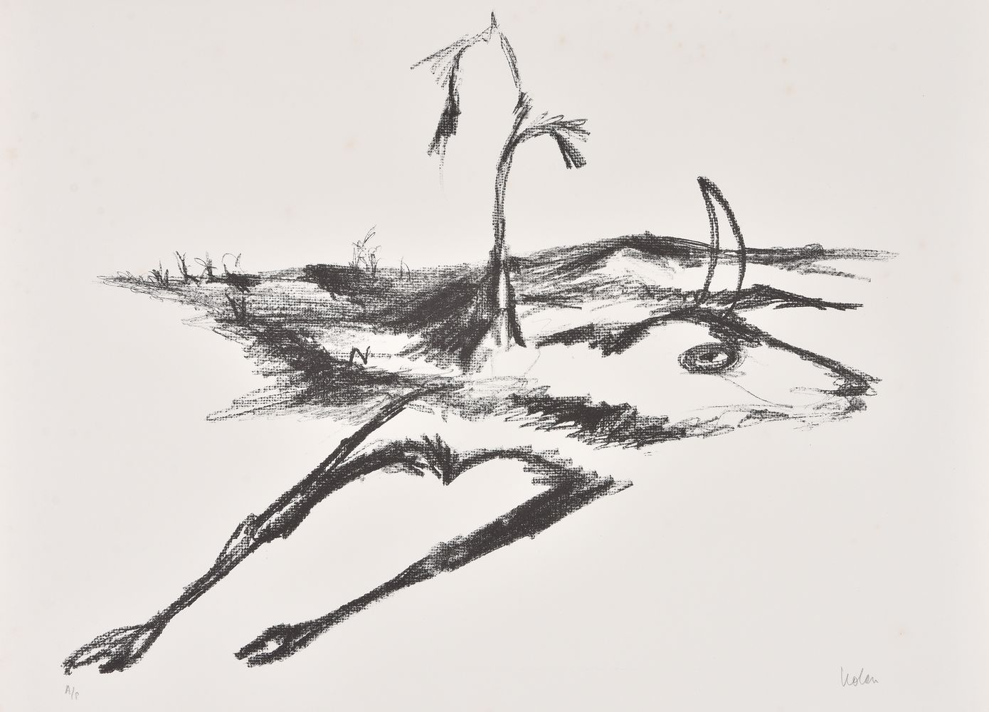 Sidney Nolan (Australian 1917-1992), Rinder Subject II