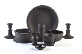 A selection of Wedgwood black basalt