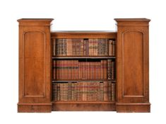 A Victorian mahogany open bookcase