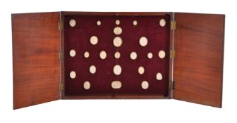 A 'Grand Tour' cased group of twenty four plaster intaglio casts after the Antique
