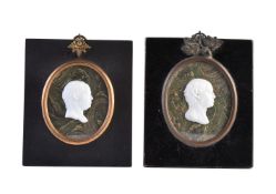 James Tassie (Scottish 1735-1799), a white glass paste portrait relief bust of Earl Howe