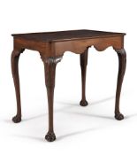 A George II Irish mahogany silver table, circa 1750