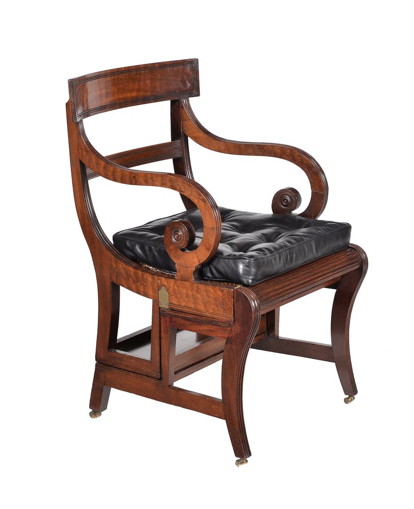 A Regency mahogany metamorphic library chair, supplied by Thomas Weeks, circa 1815 - Image 5 of 5