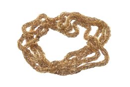 A gold coloured longchain