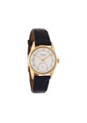 Patek Philippe, Calatrava, a gentleman’s yellow gold coloured wrist watch