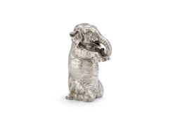 A Victorian silver novelty claret jug by James Barclay Hennell