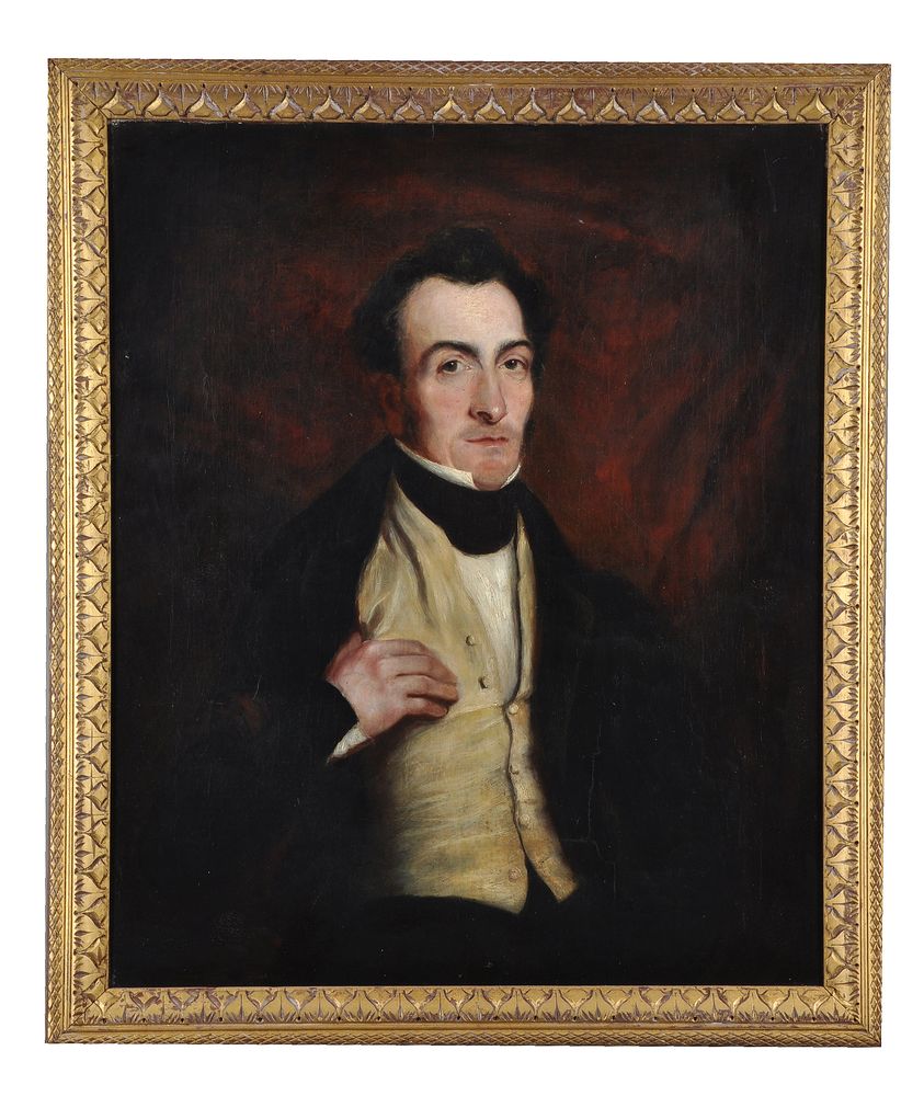 British School (19th century), Portrait of a seated gentleman - Image 2 of 3