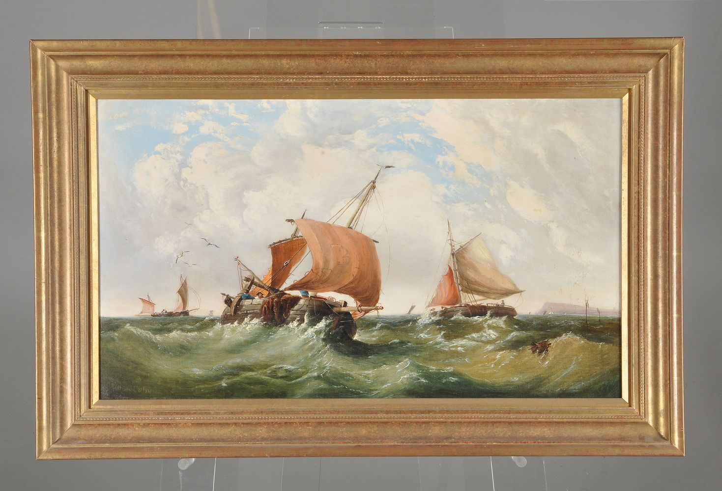 Follower of William Callow, Shipping in choppy waters - Image 2 of 3