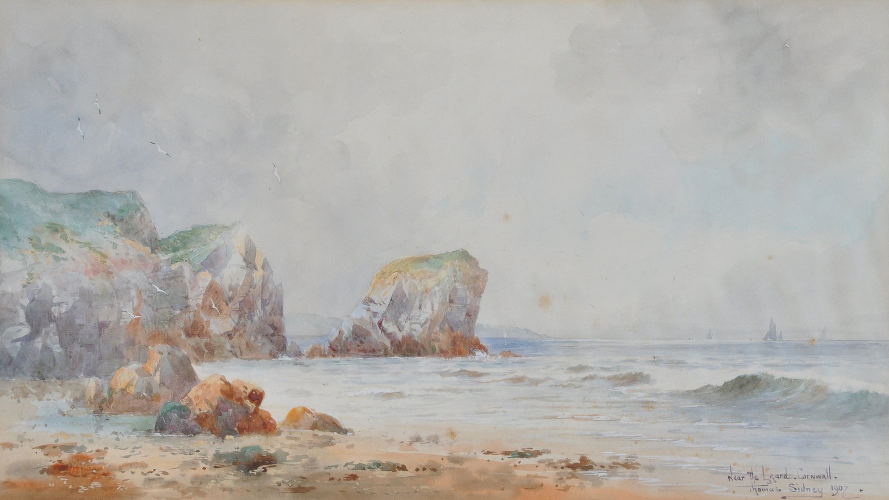 λ Thomas Sydney (British 20th century), Near the Lizard, Cornwall