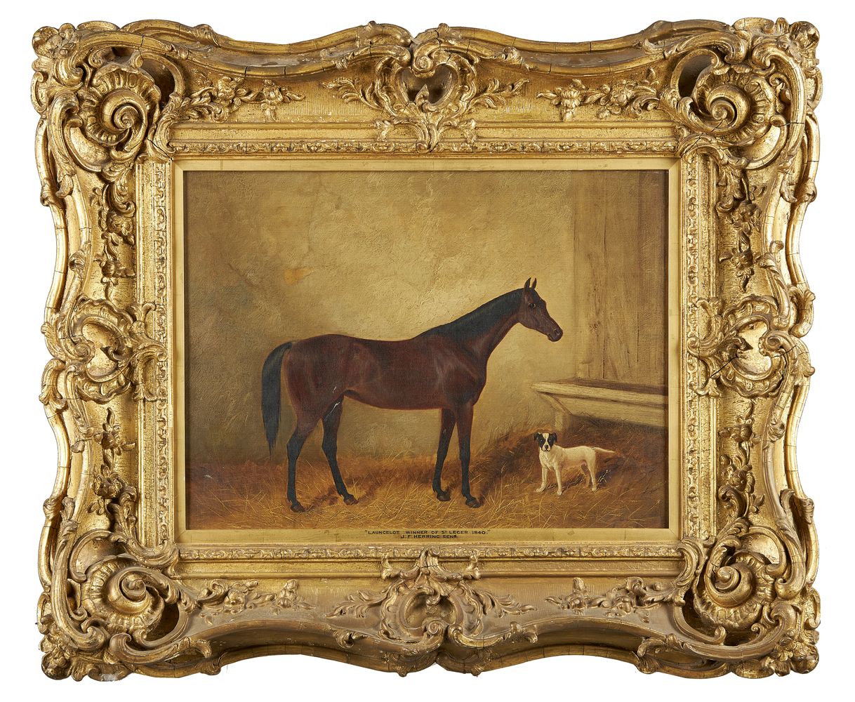 Follower of John Frederick Herring Senior (British 1795-1865), Portrait of Launcelot, Winner of the - Image 2 of 3