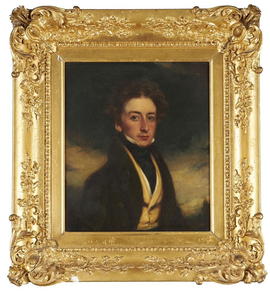 John Boaden (British fl.1810-1840), A pair of portraits of gentleman by repute members of the Stuart - Image 4 of 6