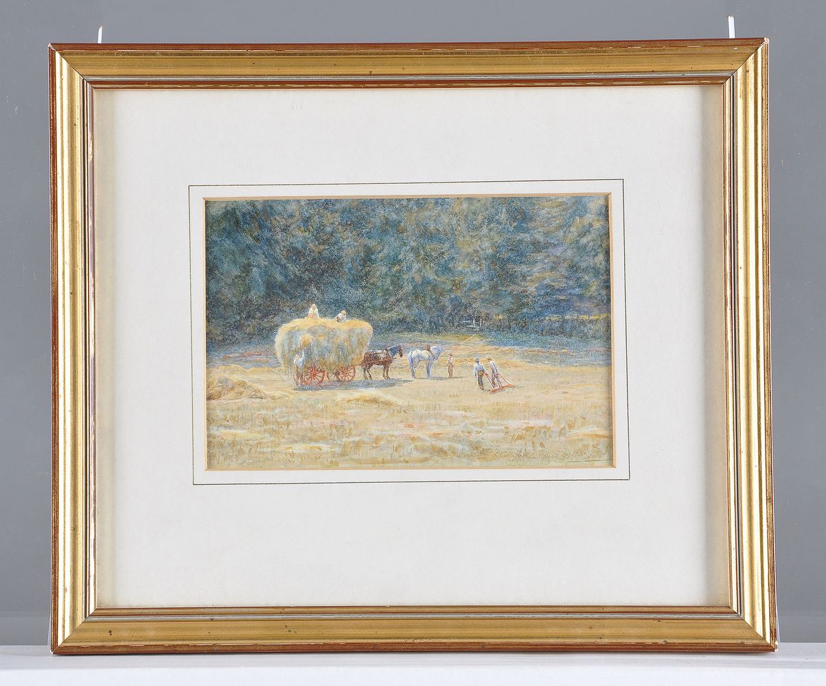 Helen Allingham (British 1848-1926)Carrying the Hay, Shere - Image 2 of 3