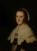 Circle of Thomas de Keyser (Dutch 1596-1667), Portrait of a lady, half-length, in a black dress with