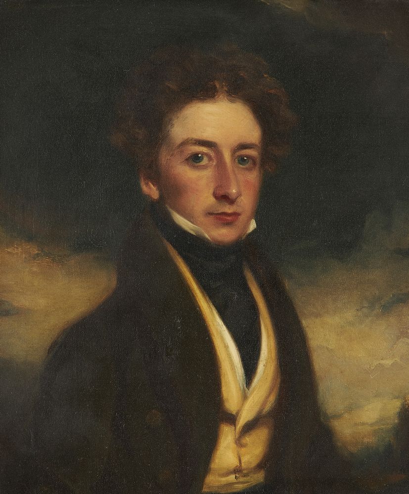 John Boaden (British fl.1810-1840), A pair of portraits of gentleman by repute members of the Stuart - Image 2 of 6