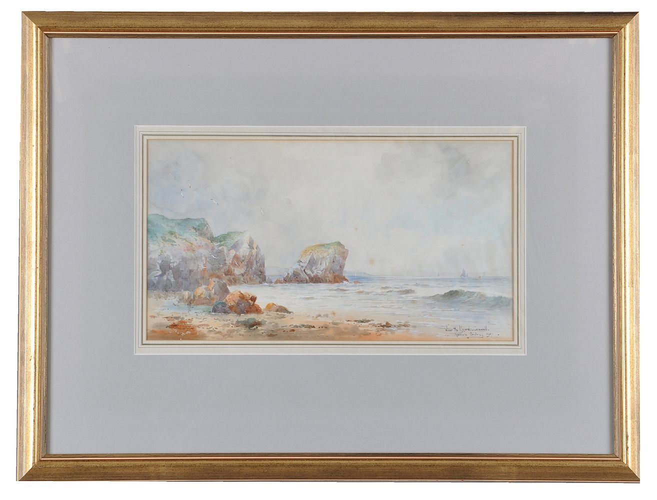 λ Thomas Sydney (British 20th century), Near the Lizard, Cornwall - Image 2 of 2