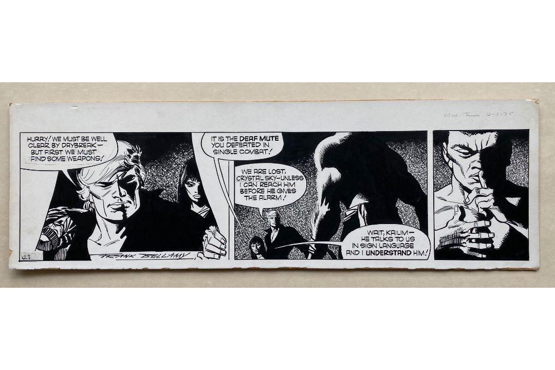 GARTH (1975) - ORIGINAL SIGNED FRANK BELLAMY ARTWORK from Daily Mirror - FRANK BELLAMY (Artist) - - Image 1 of 5
