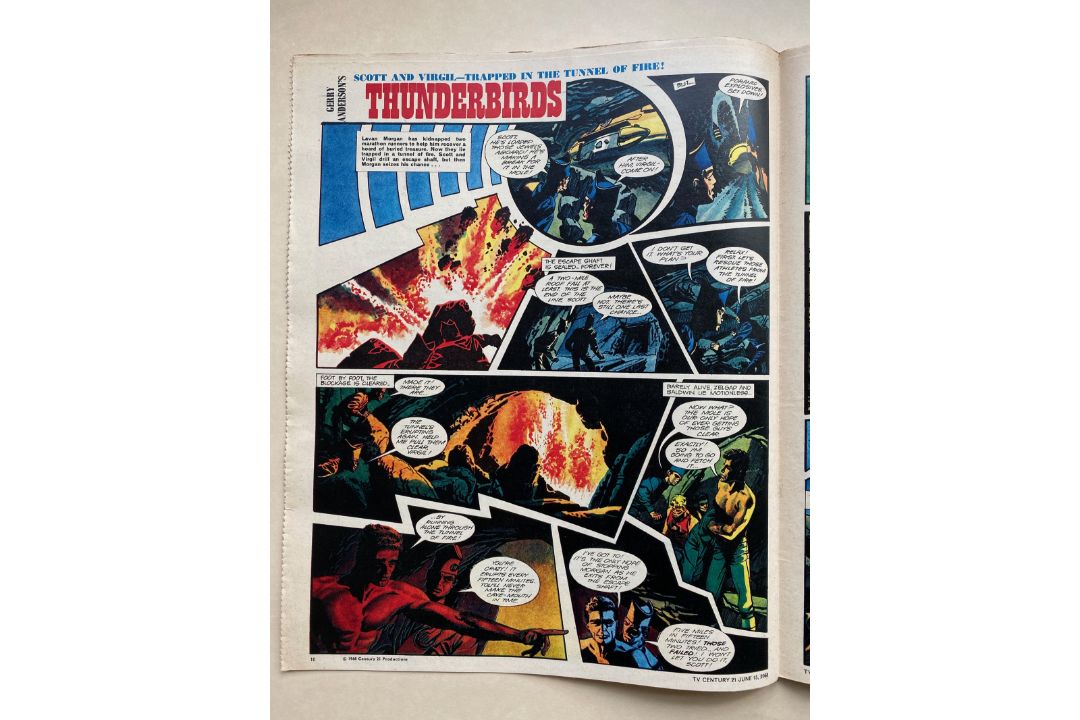 THUNDERBIRDS (1969) - ORIGINAL FRANK BELLAMY ARTWORK from TV21 Comic- FRANK BELLAMY (Artist) - TV21: - Image 5 of 5