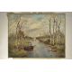 Ernst Marfels, 1886 Frankfurt/ Sachsenhausen - 1958 Heidelberg, Bachlandschaft mit Boot, wohl im - Bild 3 aus 3