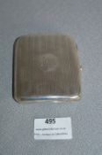 Hallmarked Silver Cigarette Case - Birmingham 1921, approx 97g
