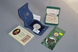 Fine Silver Holey Dollar & Dump, Koala $1 and Silver Holey Dollar