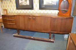 Mcintosh Teak Sideboard with Three Drawers, Central Cupboard and Fold Down Door
